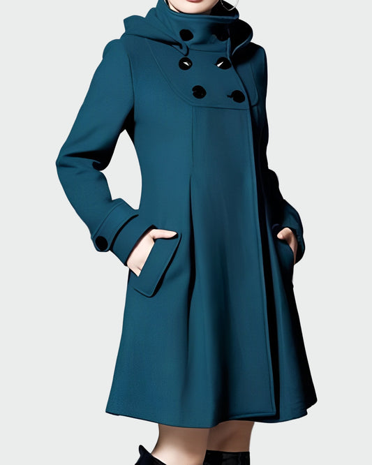 Yana - Coat with hood and collar