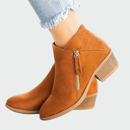 Premium Leather Orthopedic Boots with Heels for Winter