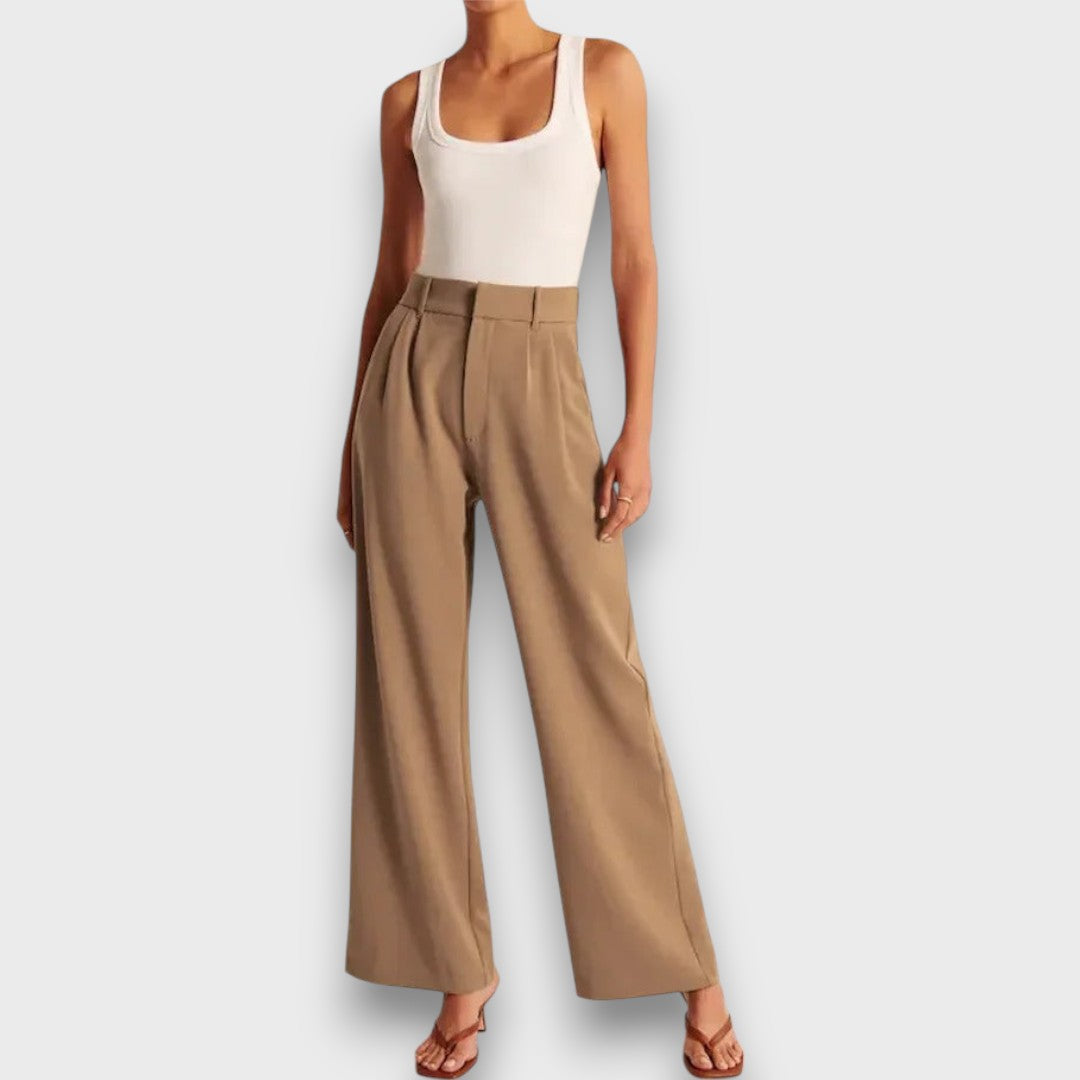 Alva – High-waisted wide-leg trousers