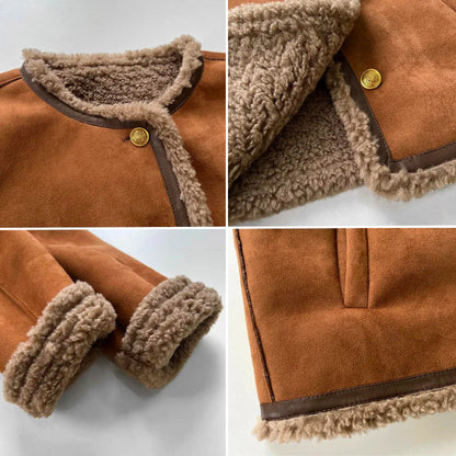 Isabella's Fur Button Jacket