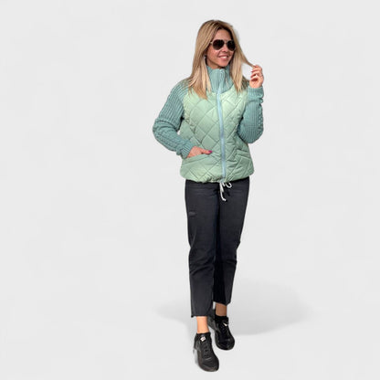 Nora - Women's Patchwork Knit Jacket